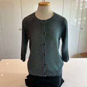 Avant Toi, Italian Wool Cardigan with Ombre effect, Size L